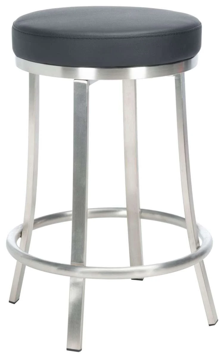 Safavieh Obito Swivel Counter Stool - Black - Image 3