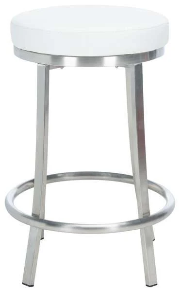 Safavieh Obito Swivel Counter Stool - White - Image 2