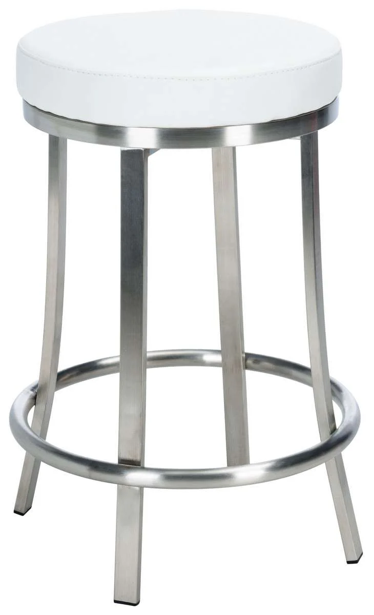 Safavieh Obito Swivel Counter Stool - White - Image 3