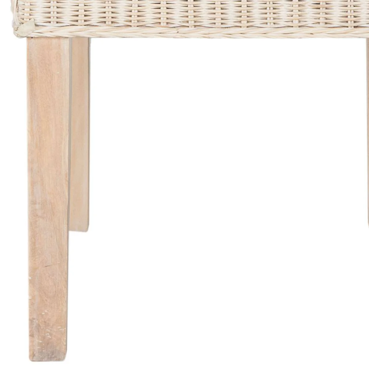 Safavieh Odette 19''H Wicker Dining Chair Set Of 2 - White Washed - Image 3