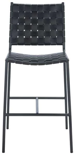 Safavieh Olenna Woven Counter Stool - Black - Image 2