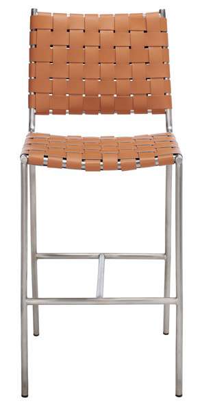 Safavieh Olenna Woven Counter Stool - Cognac - Image 2