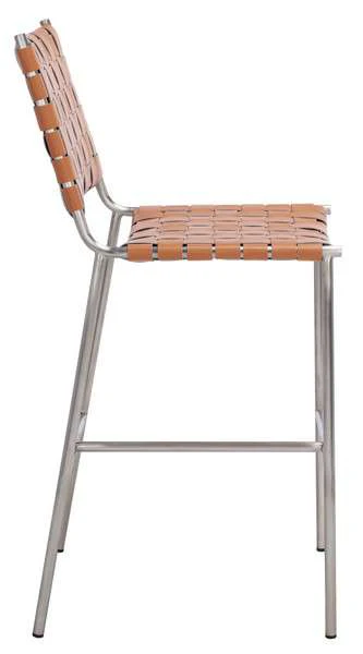 Safavieh Olenna Woven Counter Stool - Cognac - Image 3