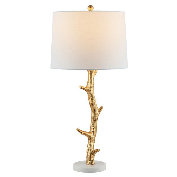 Safavieh Olenna Resin Table Lamp - Gold Leaf - Image 2