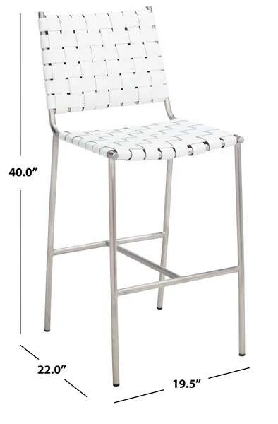 Safavieh Olenna Woven Counter Stool - White - Image 4