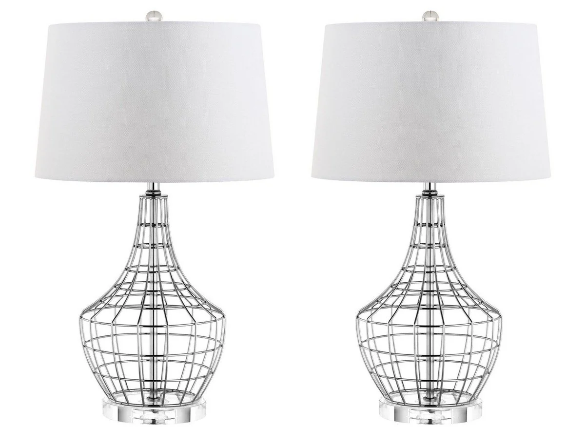 Safavieh Olga Table Lamp Set Of 2 - Silver - Image 2