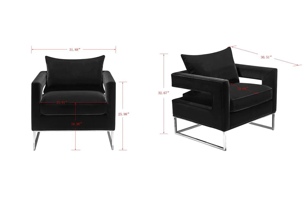 Safavieh Olivya Club Chair - Black - Image 4