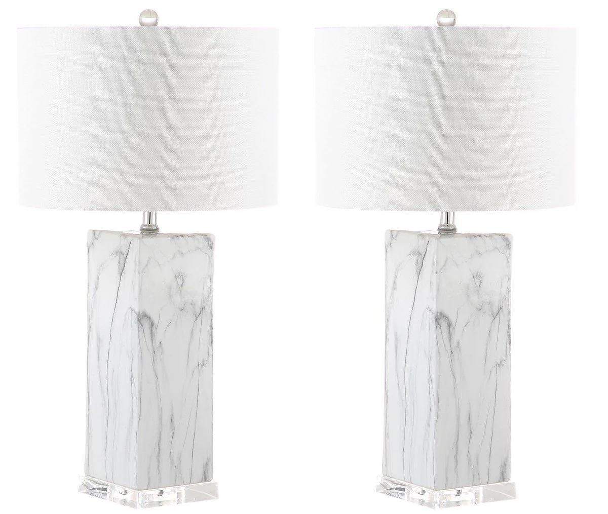 Safavieh Olympia Marble Table Lamp Set Of 2 - Black - Image 2