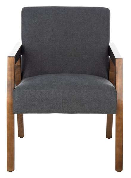 Safavieh Olyvar Arm Chair - Dark Gray - Image 2