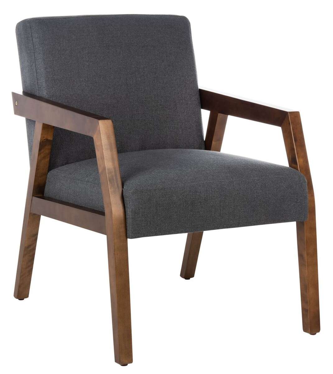 Safavieh Olyvar Arm Chair - Dark Gray - Image 3