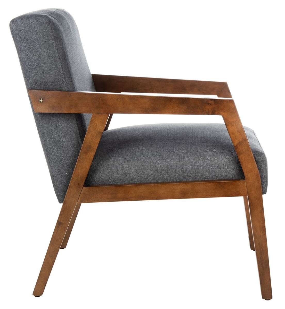 Safavieh Olyvar Arm Chair - Dark Gray - Image 4