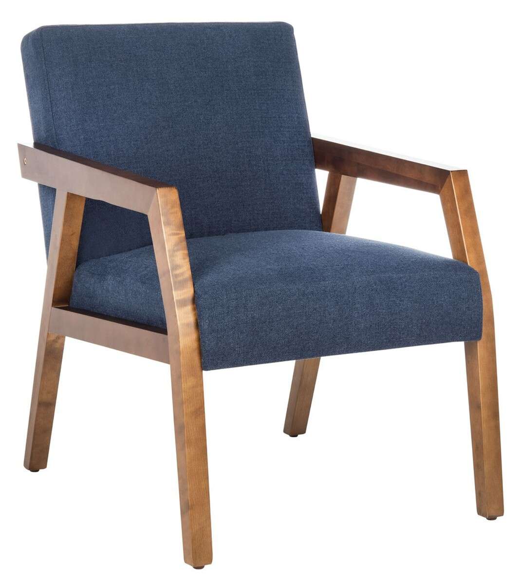 Safavieh Olyvar Arm Chair - Navy - Image 3