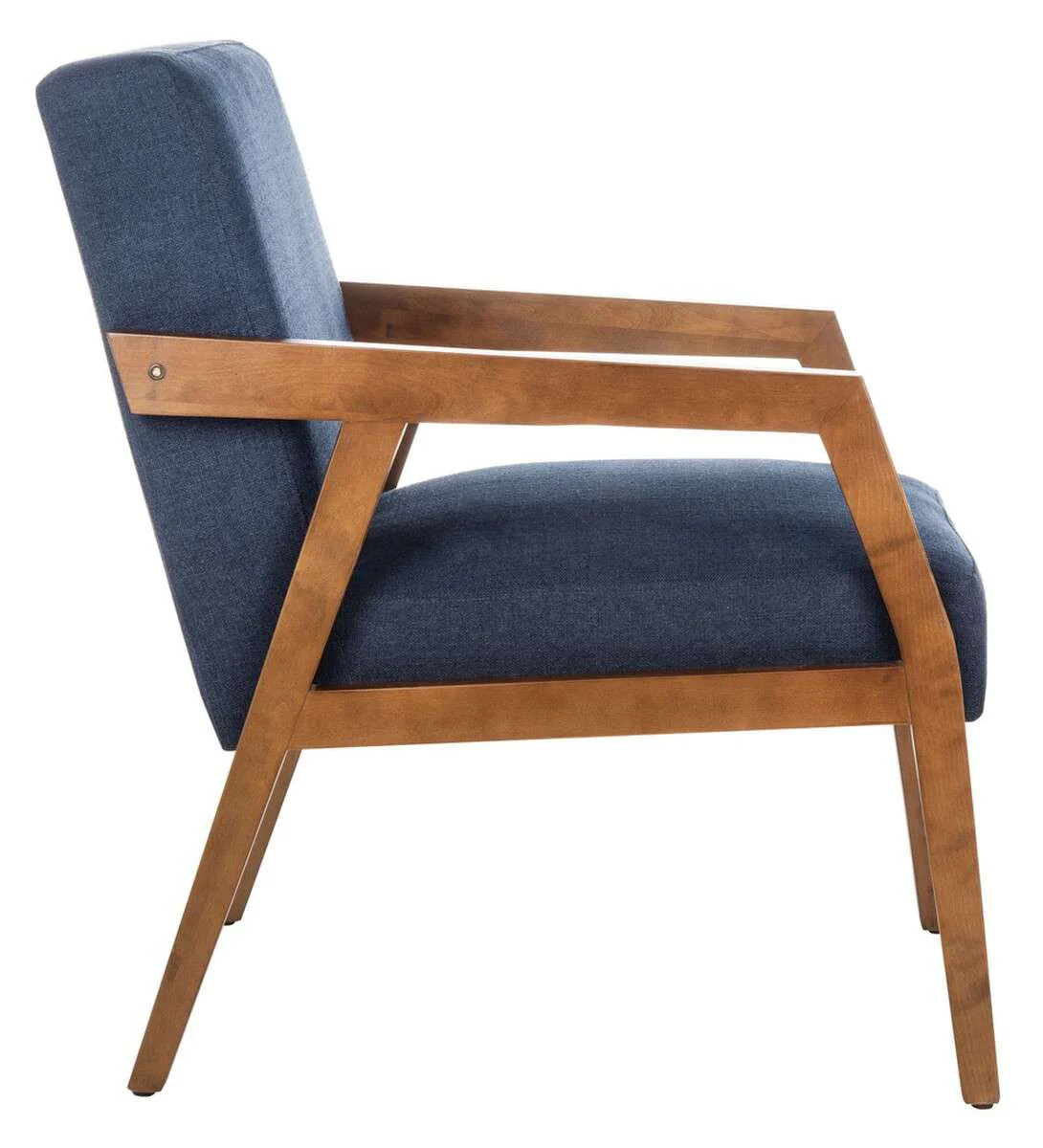 Safavieh Olyvar Arm Chair - Navy - Image 4