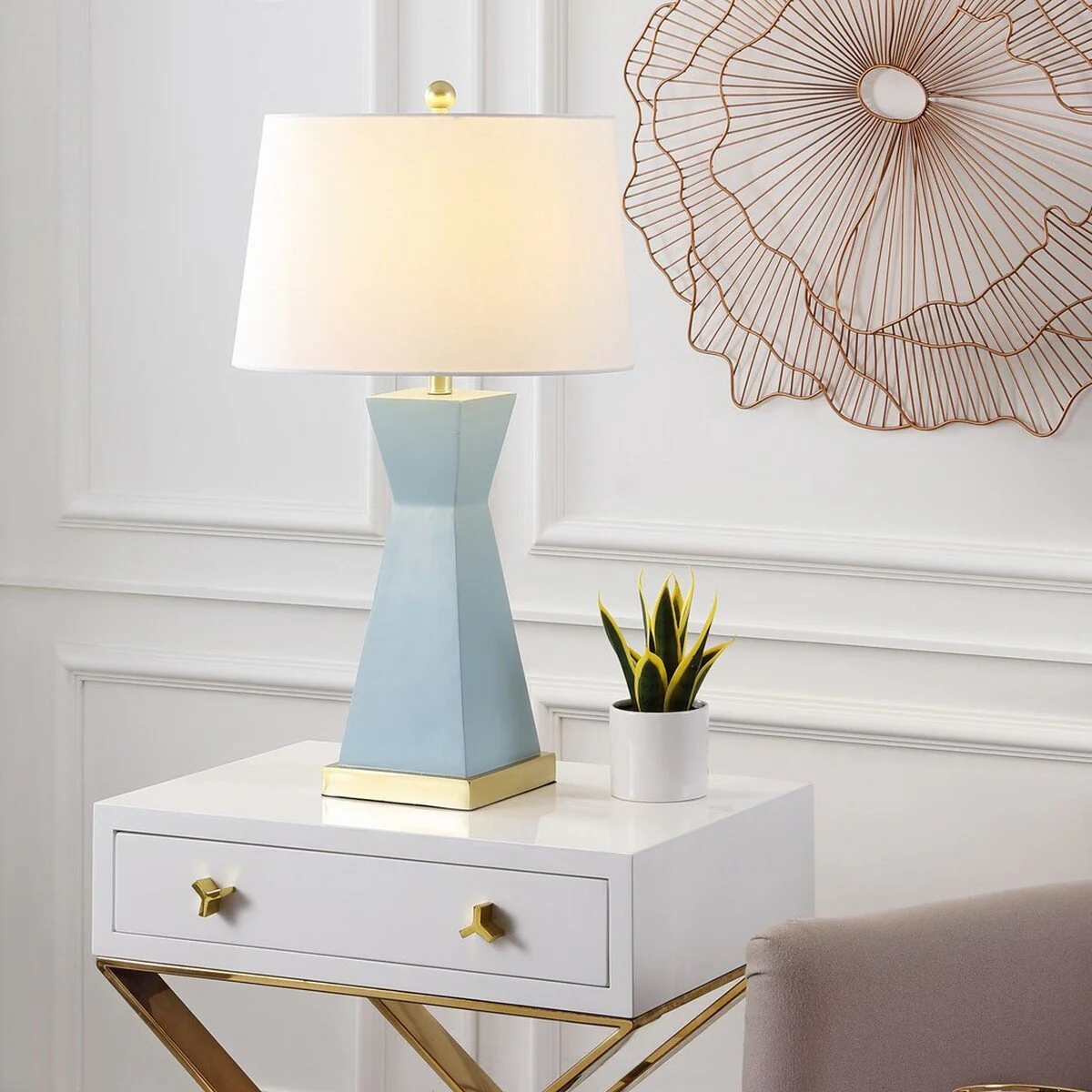 Safavieh Onder Table Lamp Set Of 2 - Blue - Image 3