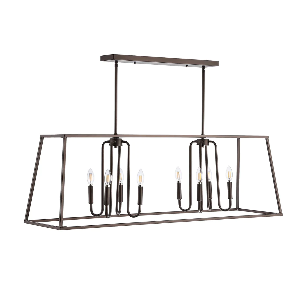 Safavieh Onia 8Lt Pendant - Oil Rubbed Bronze (Black) - Image 2