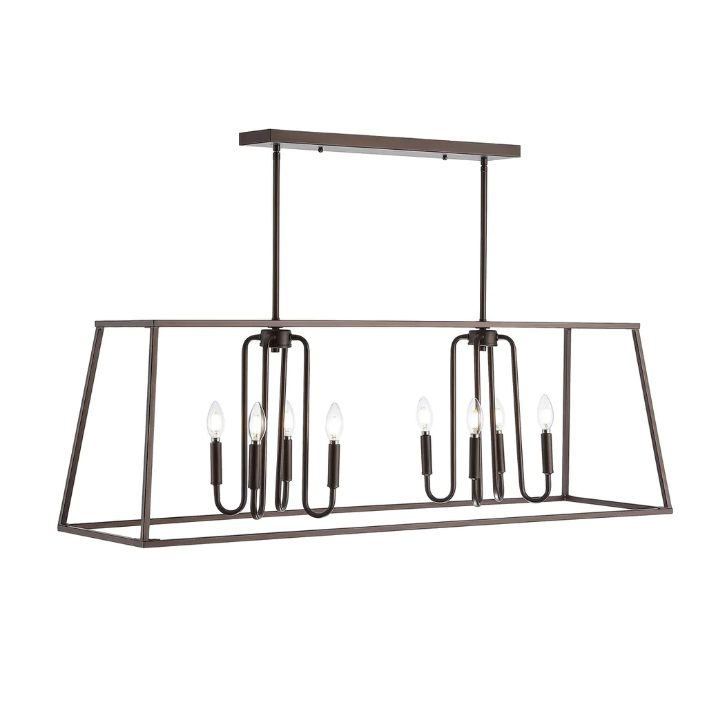 Safavieh Onia 8Lt Pendant - Oil Rubbed Bronze (Black) - Image 3