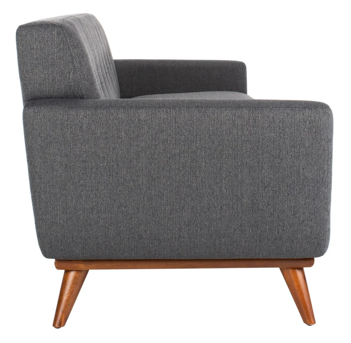 Safavieh Opal Linen Tufted Fabric Sofa - Gray - Image 3