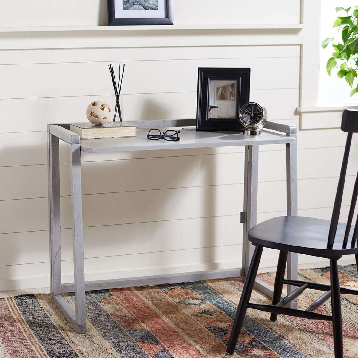 Safavieh Osgood Desk - Dark Gray - Image 4