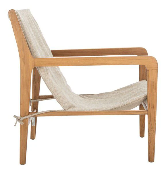 Safavieh Osmond Linen Sling Chair - Sand - Image 4