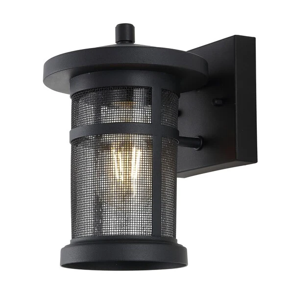 Safavieh Osprey Outdoor Wall Sconce/Black Set Of 2 - Black - Image 2