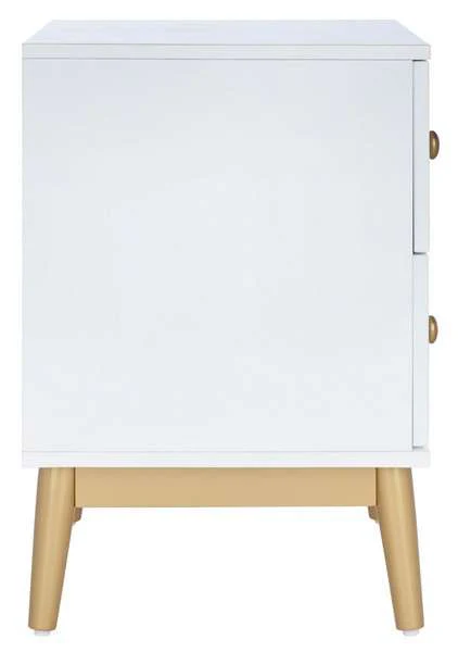 Safavieh Ottoline 2 Drawer Patterned Night Stand - White - Image 2