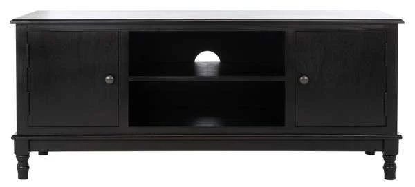 Safavieh Ozark 2 Door 1 Shelf Media Stand - Black - Image 2