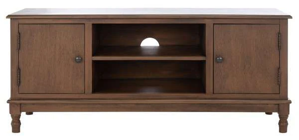 Safavieh Ozark 2 Door 1 Shelf Media Stand - Brown - Image 2