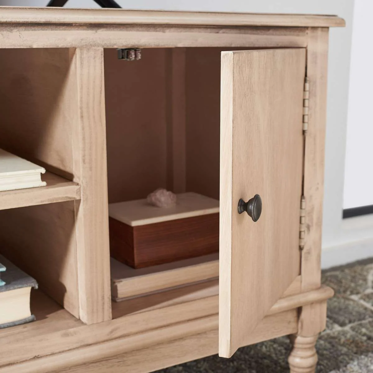 Safavieh Ozark 2 Door 1 Shelf Media Stand - Sand - Image 4