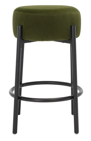 Safavieh Paisleigh Metal Counter Stool - Forest Green - Image 2