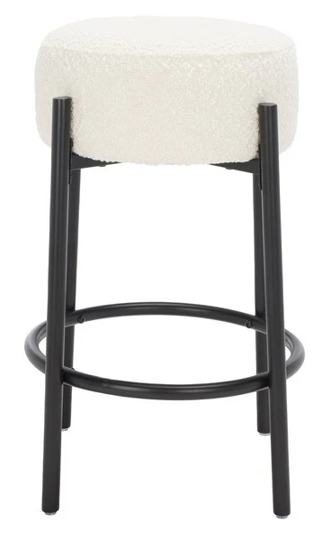Safavieh Paisleigh Metal Counter Stool - Ivory - Image 2