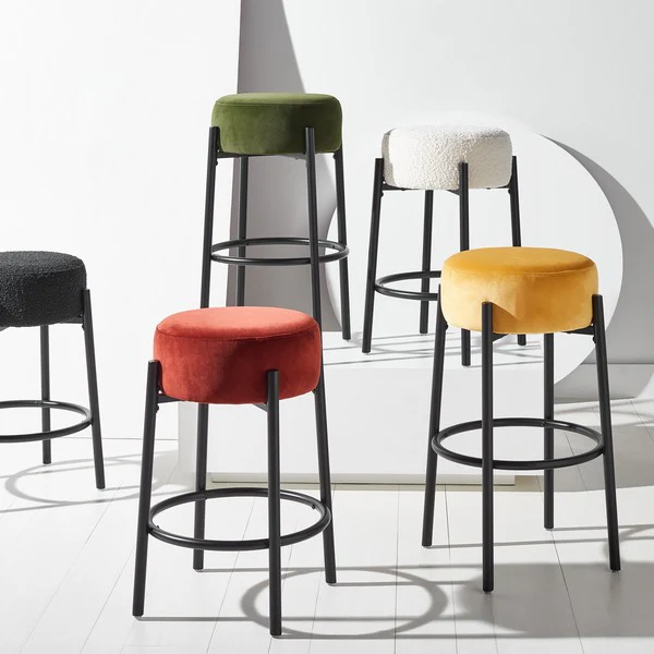 Safavieh Paisleigh Metal Counter Stool - Ivory - Image 5