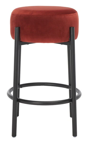 Safavieh Paisleigh Metal Counter Stool - Rust - Image 2