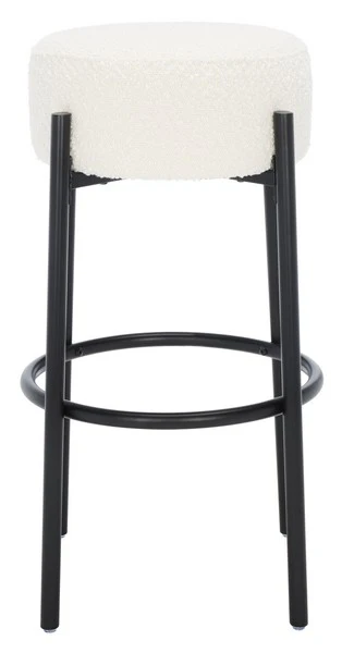 Safavieh Paisleigh Metal Leg Barstool - Ivory - Image 2
