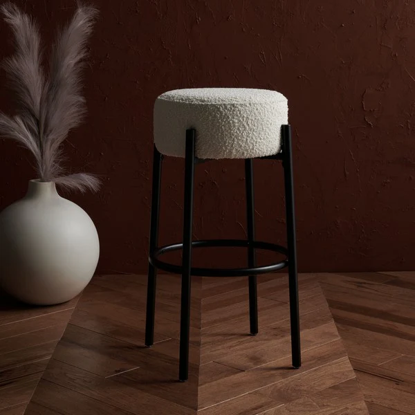 Safavieh Paisleigh Metal Leg Barstool - Ivory - Image 5