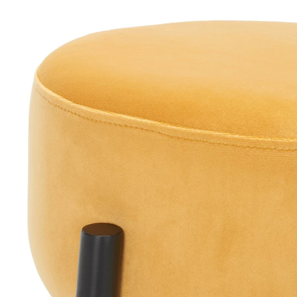 Safavieh Paisleigh Metal Leg Barstool - Mustard - Image 4