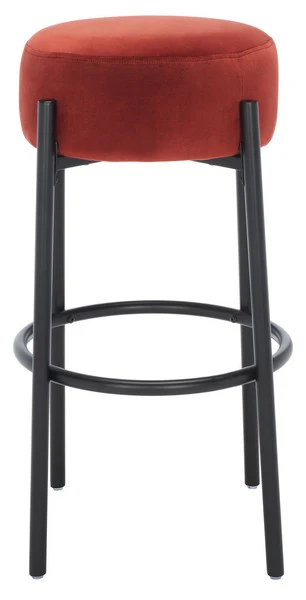 Safavieh Paisleigh Metal Leg Barstool - Rust - Image 2