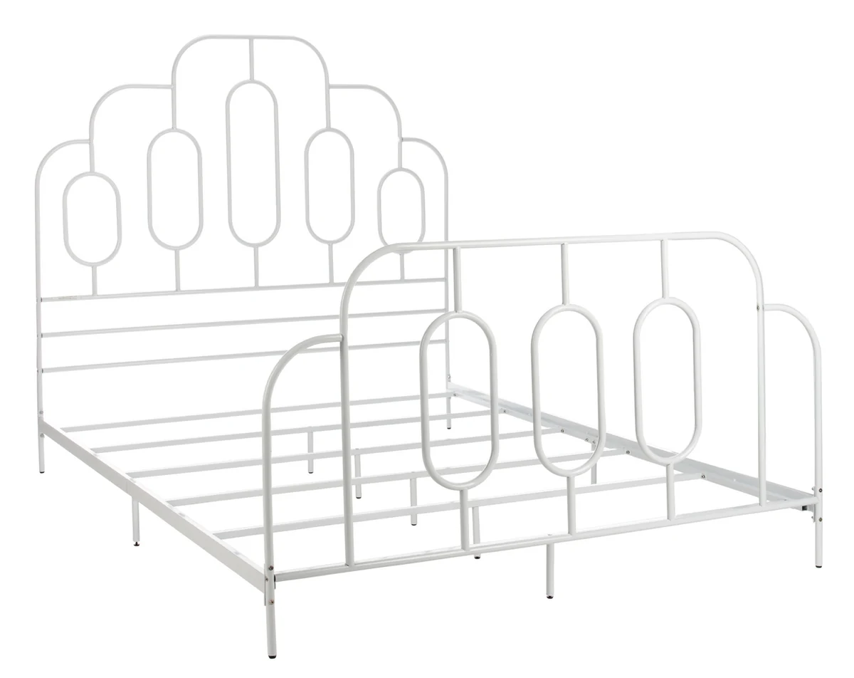 Safavieh Paloma Metal Retro Bed Full Size - White - Image 3