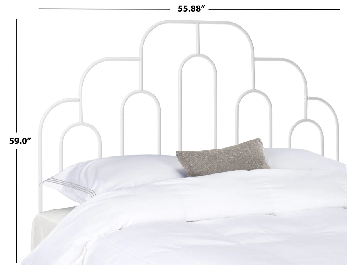 Safavieh Paloma Metal Retro Headboard Full Size - White - Image 3