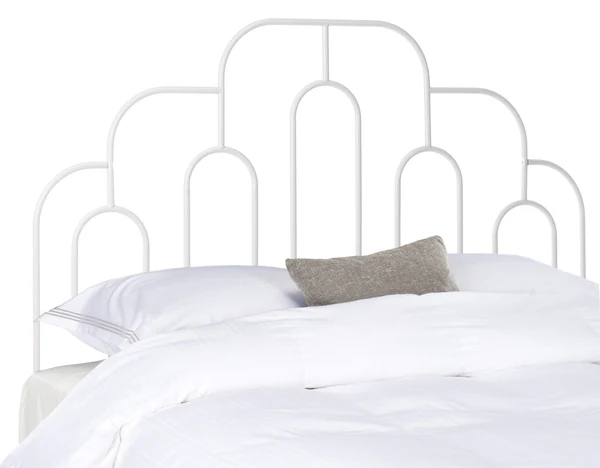 Safavieh Paloma Metal Retro Headboard Queen Size - White - Image 2