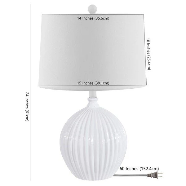 Safavieh Papen Table Lamp - White - Image 3