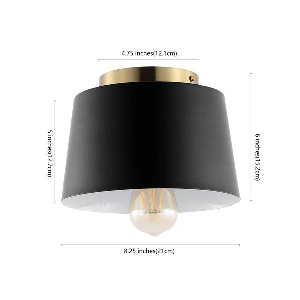 Safavieh Parkes Flush Mount - Black - Image 3