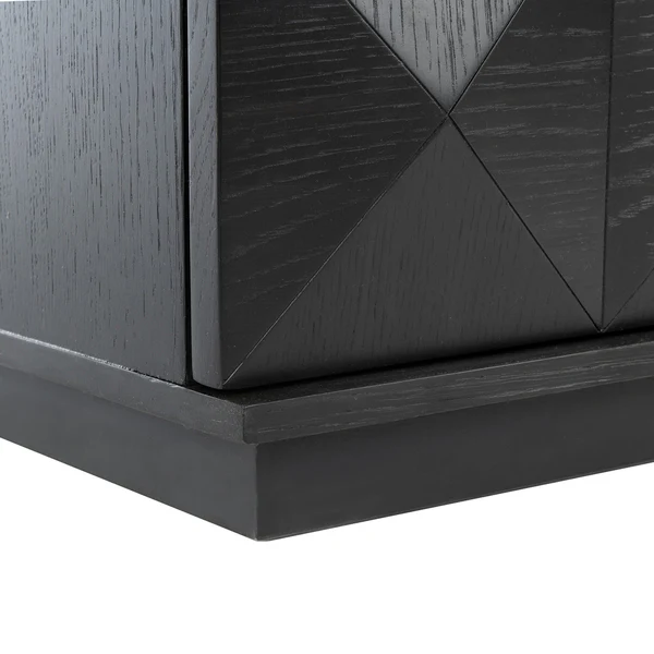 Safavieh Patty 2 Drawer Nightstand - Black - Image 5