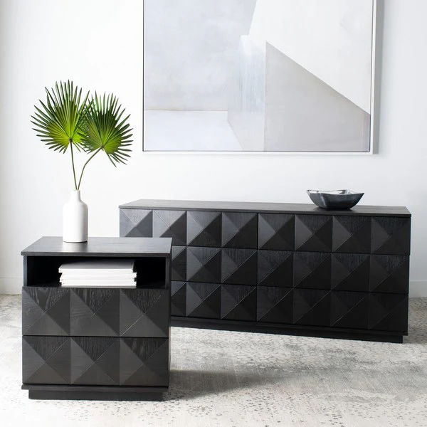 Safavieh Patty 6 Drawer Dresser - Black - Image 5