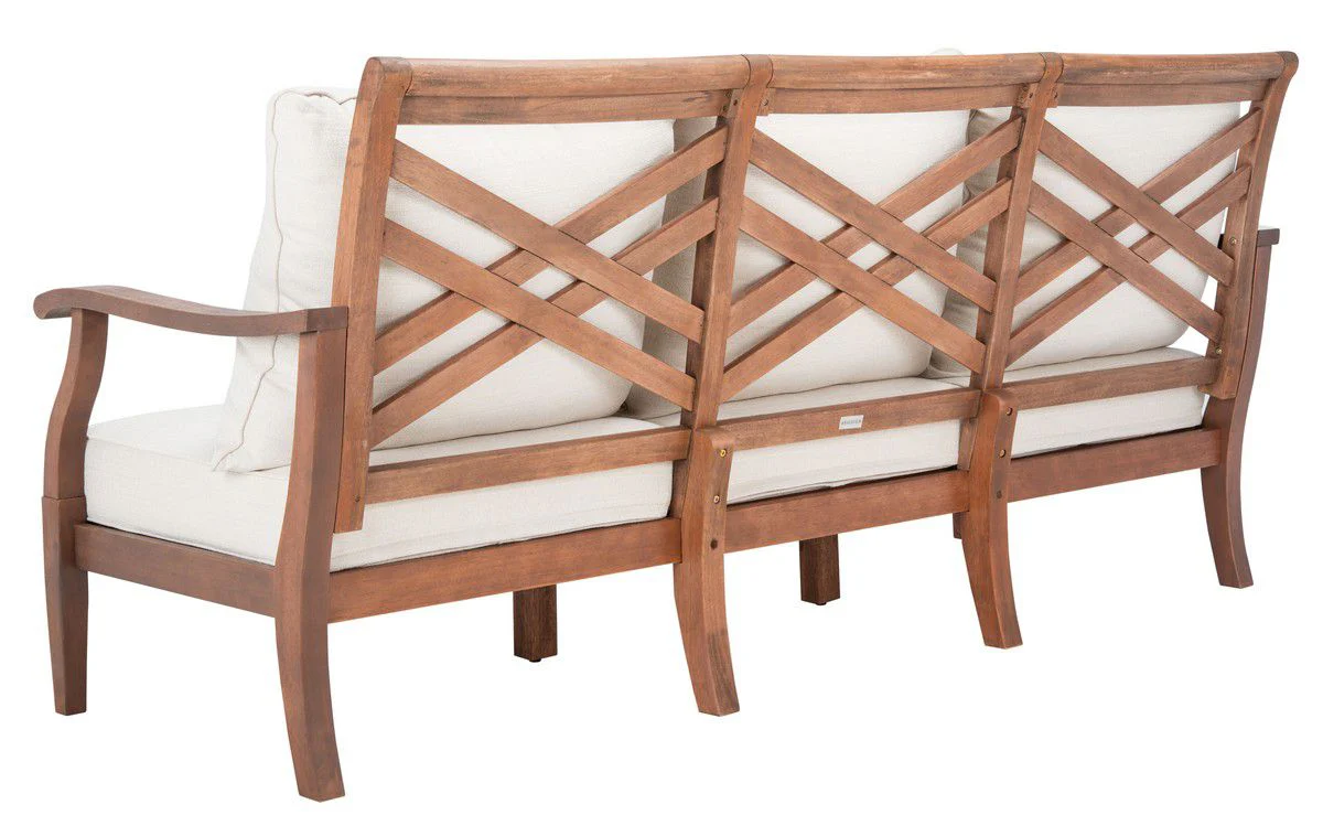Safavieh Payden Outdoor 3 Seat Sofa - Natural - Image 5