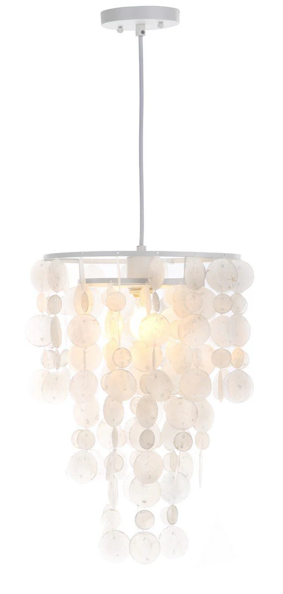 Safavieh Pearl Capiz 1 Light 13-Inch Dia Pendant - White - Image 3