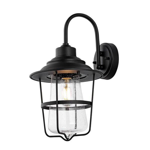 Safavieh Penber Outdoor Wall Sconce Set Of 2 - Black - Image 2
