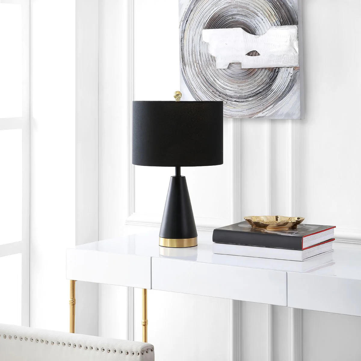 Safavieh Penla Table Lamp Set Of 2 - Black - Image 3