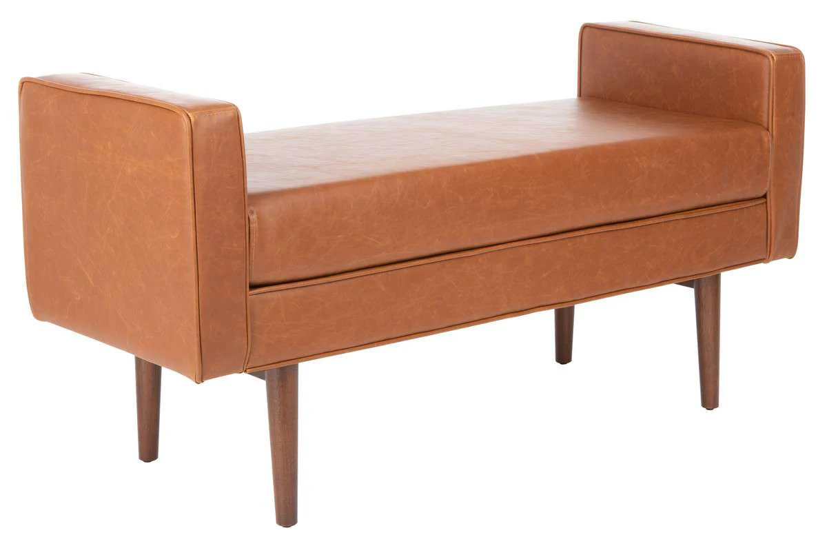 Safavieh Percy Storage Bench - Walnut - Image 3