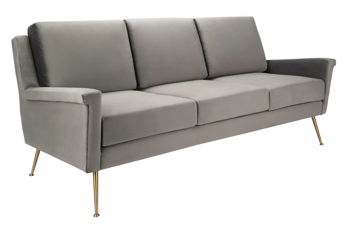 Safavieh Peridot Velvet Modern Sofa - Dark Gray - Image 3