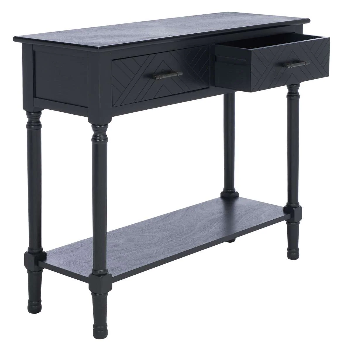 Safavieh Peyton 2 Drawer Console Table - Black - Image 3